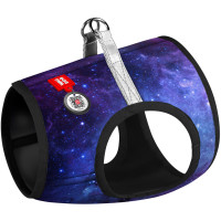 М'яка шлея для собак WAUDOG Clothes малюнок "NASA21" з QR пасaпортом