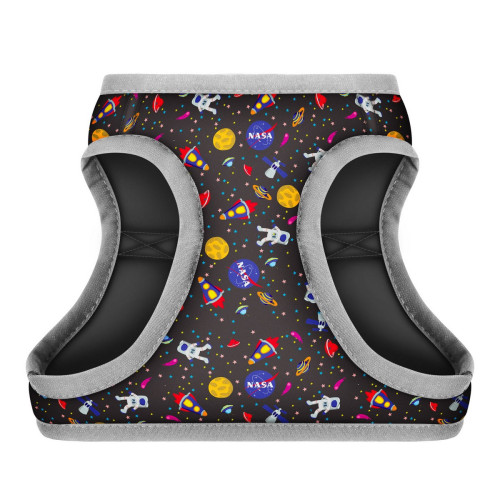 М'яка шлея для собак WAUDOG Clothes малюнок "NASA" з QR паспортом