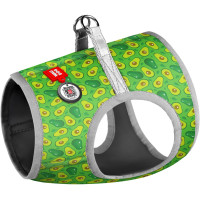 М'яка шлея для собак WAUDOG Clothes малюнок "Авокадо" з QR паспортом