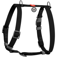 Шлея для собак Н-образная водостойкая WAUDOG Waterproof цвет "Черный"