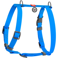 Шлея для собак Н-подібна водостійка WAUDOG Waterproof колір "Блакитний"
