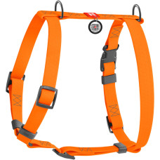 Шлея для собак Н-подібна водостійка WAUDOG Waterproof колір "Помаранчевий"