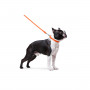 Круглий шкіряний повідець для собак WauDog Glamour помаранчевого кольору, 122 см