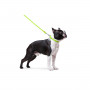 Круглий шкіряний повідець для собак WauDog Glamour салатового кольору, 122 см