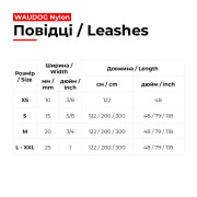 Повідець для собак нейлоновий WAUDOG Nylon, малюнок "Банани на рожевому", довжина 122-300 см - фото 2