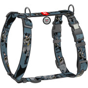 Шлея для собак анатомическая WAUDOG Nylon "Тень Бэтмена" с QR-паспортом - фото 1