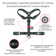 Шлея для собак анатомическая WAUDOG Nylon "Тень Бэтмена" с QR-паспортом - фото 6