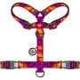 Шлея для собак анатомічна H-подібна WAUDOG Nylon "Куби 3Д" з QR-паспортом