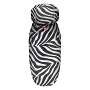 Дощовик-накидка для собак WAUDOG Clothes з капюшоном, малюнок «Зебра» - фото 1