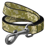 Поводок для собак нейлоновый WAUDOG Nylon, рисунок «Милитари», длина 122 см - фото 1