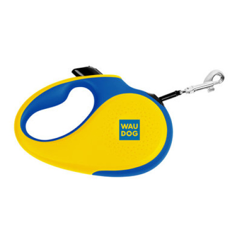 Повідець-рулетка для собак WAUDOG R-leash «Colors of freedom», світловідбивна стрічка