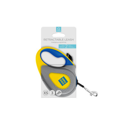 Повідець-рулетка для собак WAUDOG R-leash «Colors of freedom», світловідбивна стрічка