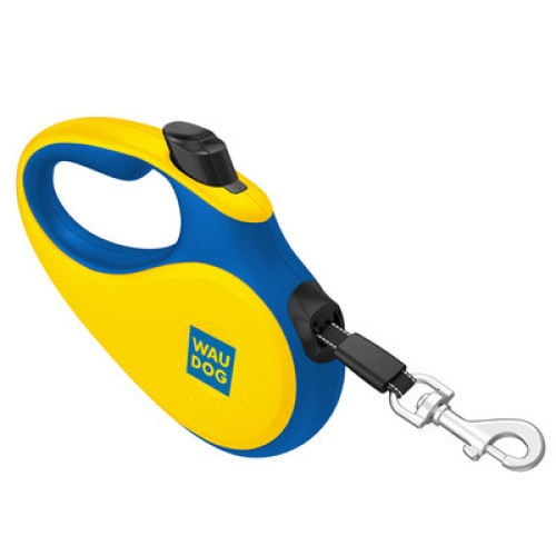 Повідець-рулетка для собак WAUDOG R-leash «Colors of freedom», світловідбивна стрічка