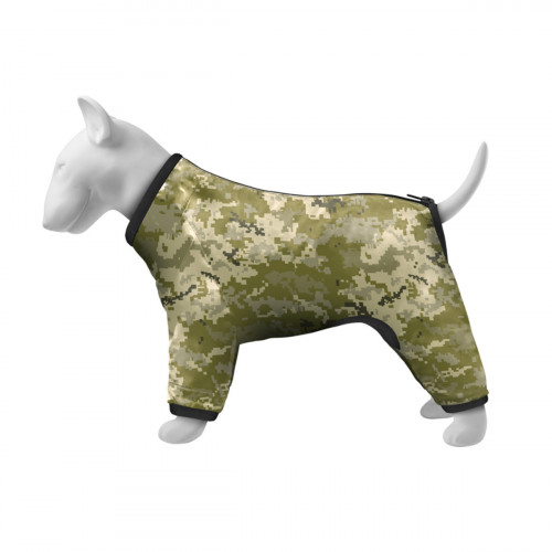 Дождевик-ветровка для собак WAUDOG Clothes с рисунком "Милитари" камуфляж