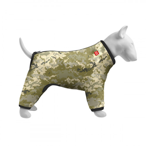Дождевик-ветровка для собак WAUDOG Clothes с рисунком "Милитари" камуфляж