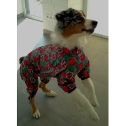Дощовик-вітровка для собак WAUDOG Clothes, малюнок "Гранати" - фото 4
