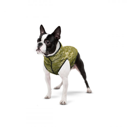 Куртка-жилет для собак WAUDOG Clothes з малюнком "Мілітарі" камуфляж