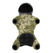 Комбінезон для собак WAUDOG Clothes Мілітарі камуфляжний зі світловідбивним капюшоном - фото 4