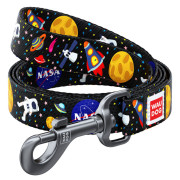 Поводок для собак нейлоновый WAUDOG Nylon, рисунок "NASA", длина 122 см - фото 1
