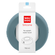 Миска-непроливайка для собак WAUDOG Silicone, сіра - фото 1