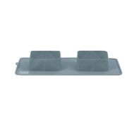 Двойная складная миска для собак WAUDOG Silicone, серая - фото 2