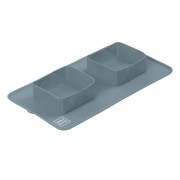 Двойная складная миска для собак WAUDOG Silicone, серая - фото 3