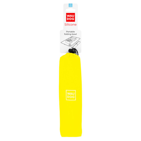 Миска складана для собак WAUDOG Silicone, жовта