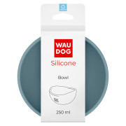 Миска для собак WAUDOG Silicone, сіра - фото 1