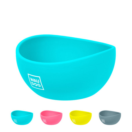 Миска для собак WAUDOG Silicone, блакитна