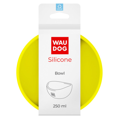 Миска для собак WAUDOG Silicone, жовта
