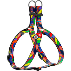 Шлея для собак WAUDOG Nylon малюнок "Вітраж"