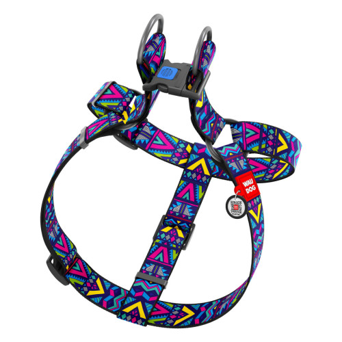 Шлея для собак WAUDOG Nylon малюнок "Інді"