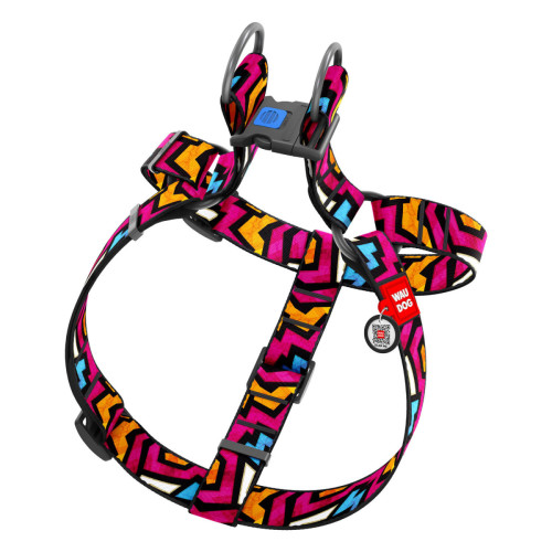 Шлея для собак WAUDOG Nylon малюнок "Графіті"