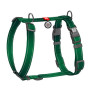 Шлея для собак Н-подібна світловідбивна WAUDOG Nylon Mono колір "Зелений"