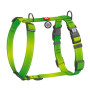 Шлея для собак Н-подібна світловідбивна WAUDOG Nylon Mono колір "Салатовий"