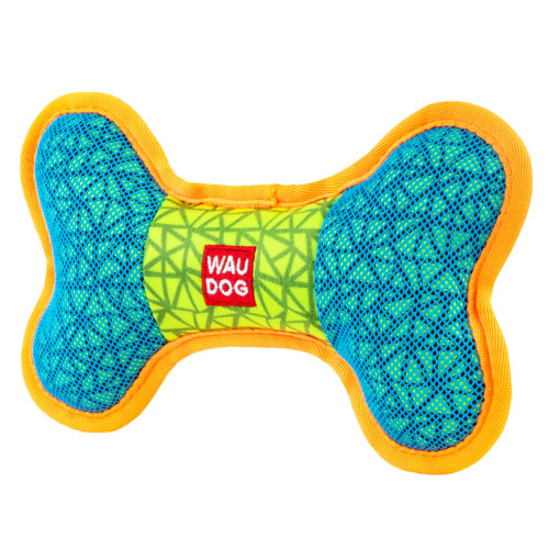 Іграшка-кістка WAUDOG Fun з пищалкою блакитна для собак WAUDOG