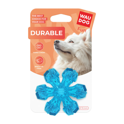 Дихаючий м'яч WAUDOG Fun Durable блакитний для собак WAUDOG