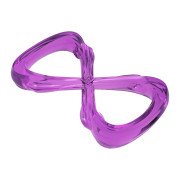 Игрушка Восьмерка WAUDOG Fun Durable из термопластичной резины фиолетовая для собак WAUDOG - фото 1