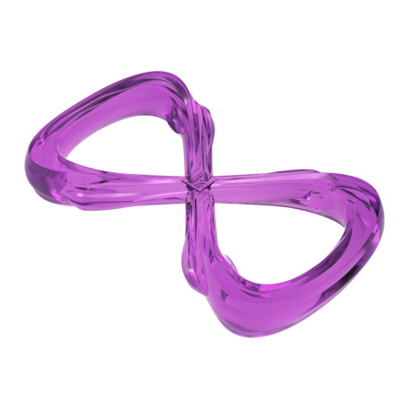 Игрушка Восьмерка WAUDOG Fun Durable из термопластичной резины фиолетовая для собак WAUDOG