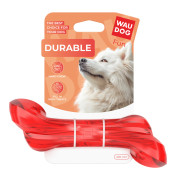 Игрушка Кость WAUDOG Fun Durable из термопластичной резины красная для собак WAUDOG - фото 2
