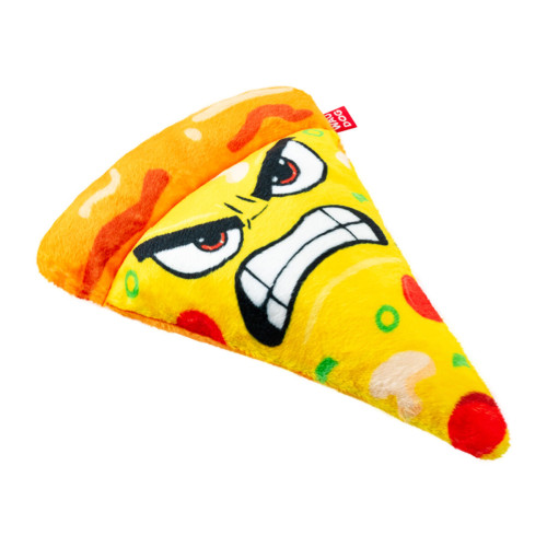 М'яка іграшка WAUDOG Fun Plush Піца з пищалкою та хрускотом для собак