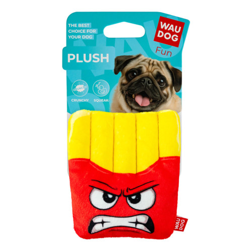 М'яка іграшка WAUDOG Fun Plush Картопля фрі з пищалкою для собак