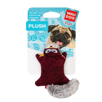 М'яка іграшка для собак WAUDOG Fun Plush «Білка» з пищалкою, трикотаж