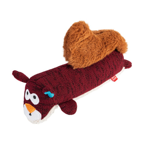 М'яка іграшка для собак WAUDOG Fun Plush «Білка» з пищалкою, трикотаж - фото 5