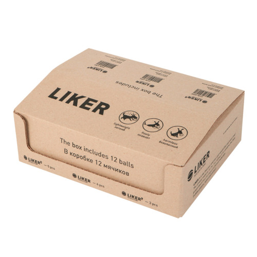 Набір м'ячиків ЛАЙКЕР Мікс помаранчевий для собак WAUDOG