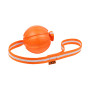 М'ячик ЛАЙКЕР Лайн на стрічці помаранчевий для собак WAUDOG