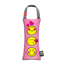 Іграшка з пищалкою WAUDOG Fun малюнок Смайли на рожевому для собак WAUDOG