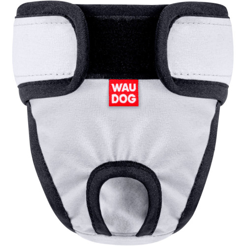 Пояс гигиенический для кобелей WAUDOG Vet на липучке Серый