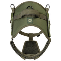 Шлея світловідбиваюча тактична WAUDOG PRO-2 з металевим фастексом Хакі