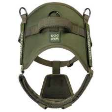 Шлея світловідбиваюча тактична WAUDOG PRO-2 з металевим фастексом Хакі